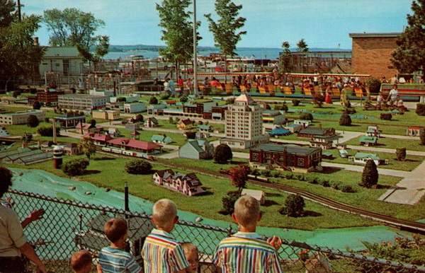 Miniature City at Clinch Park - OLD POSTCARD VIEW